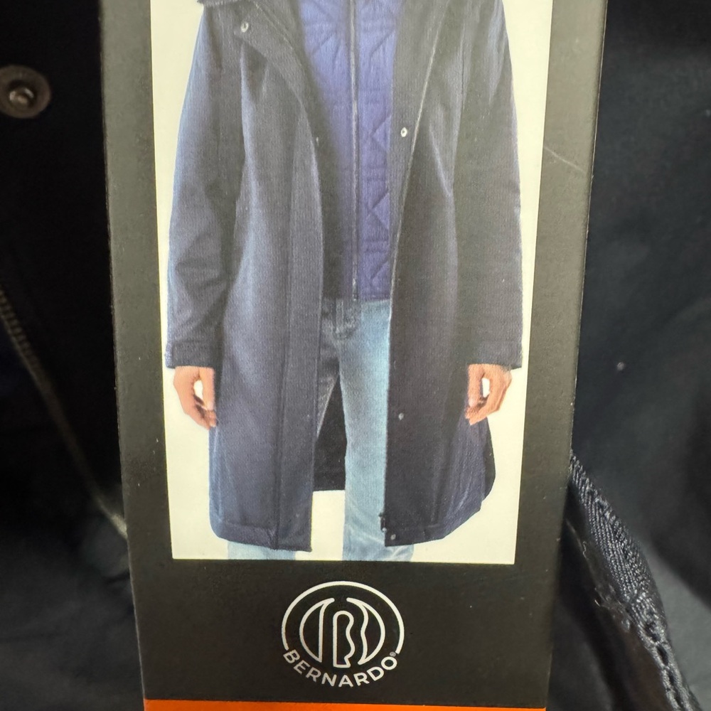 Bernardo Navy Coat
